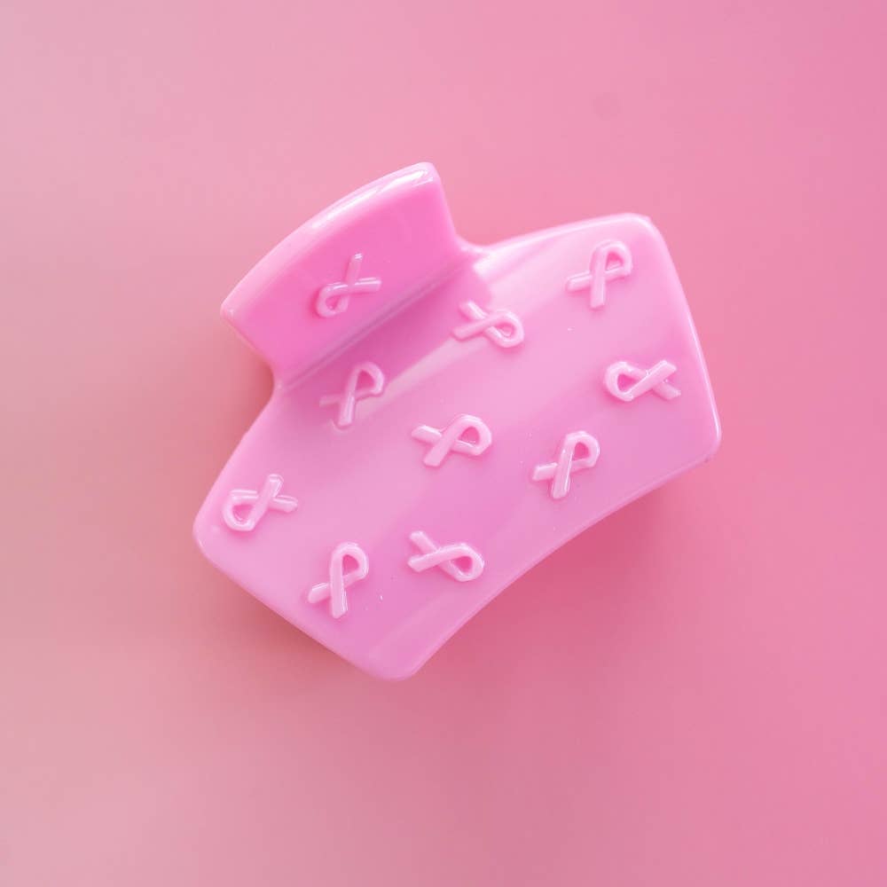 Classic Hair Clip | Petite | Pink Ribbon