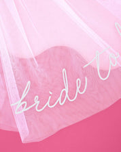 Bride To Be Embroidered Veil