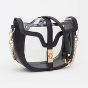 Clear Transparent Saddle Bag
: Blue
