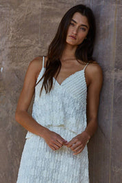 Floral Lace Cami Top — lined and flowy lace