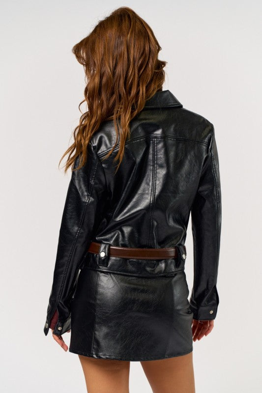 Belted Fitted Jacket