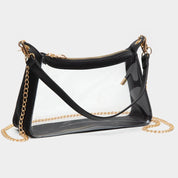 Transparent Hand Bag / Baguette Bag / Crossbody Bag
: Silver