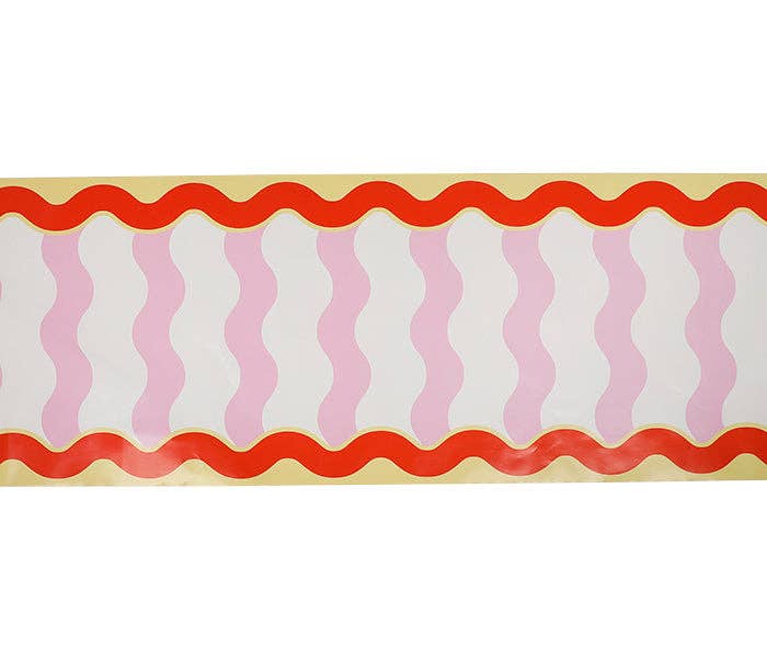 Groovy Waves Paper Table Runner (25 foot, cut to fit) from Ninety Nine Boutique