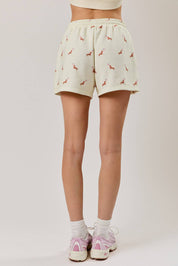 Cream USA Dog Graphic Print Set