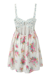 Floral Print Sleeveless Mini Dress