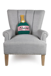 Champagne Bottle Shaped Hook Pillow