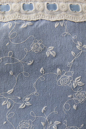 Strapless Lace Trimp Midi Dress