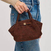 Brown Selena Suede Crossbody