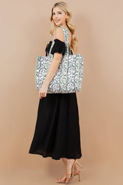 Cabana Quilted Tote Bag