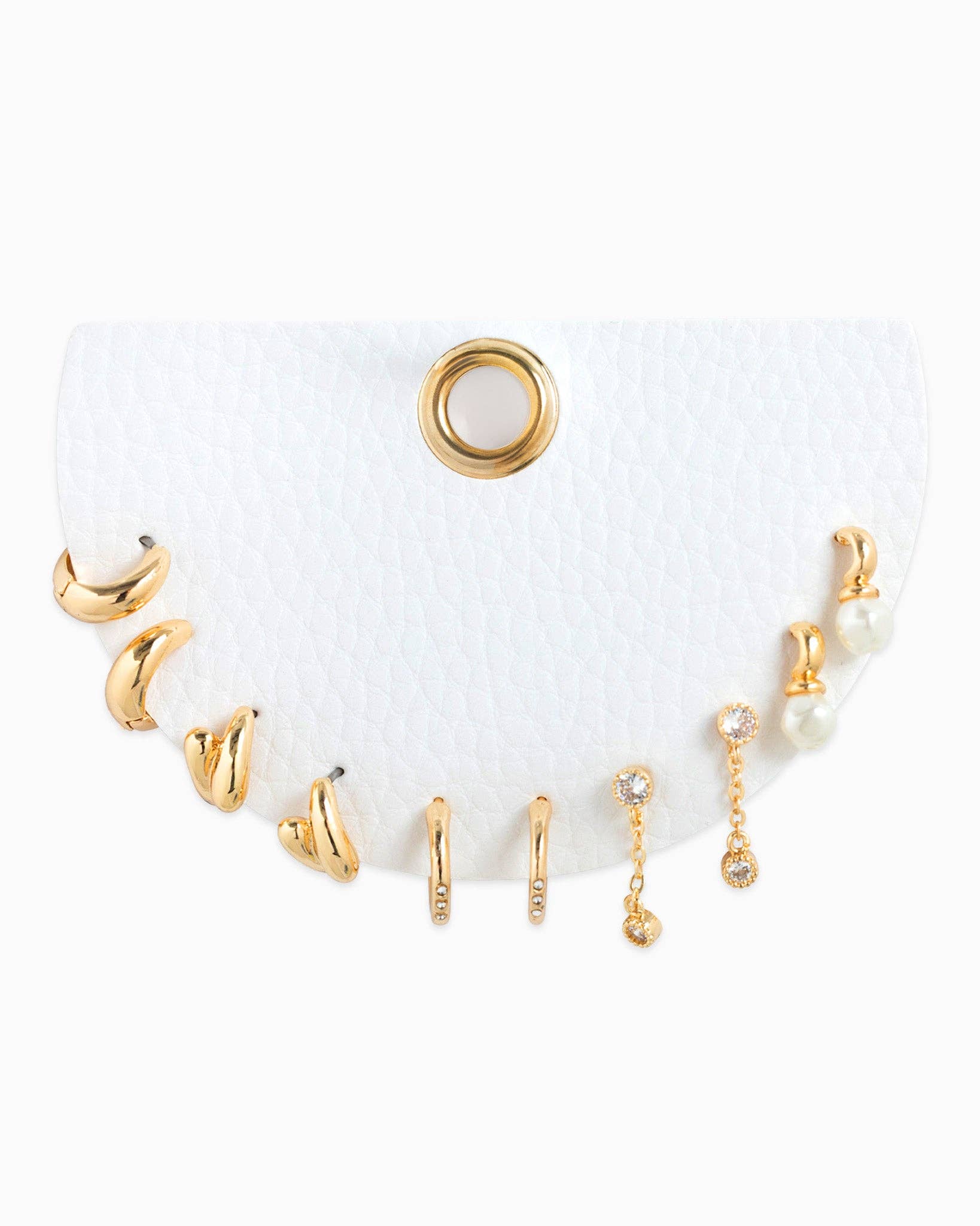 Gold Dainty Drop Earring Set of 5