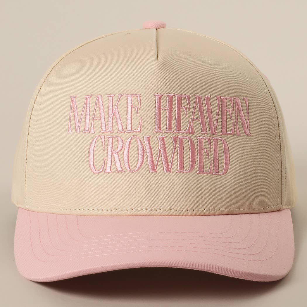 Brown Make Heaven Crowded Trucker Hat