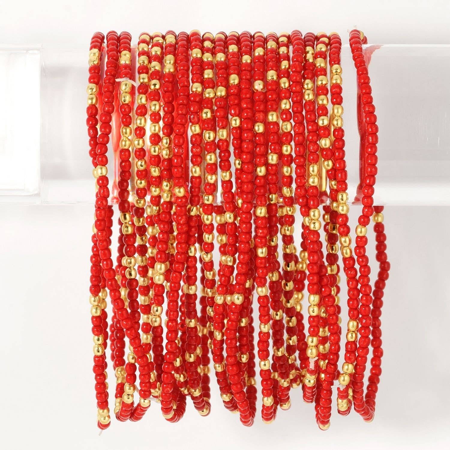 Stretch Seed Bead Solid Game Day Bracelets