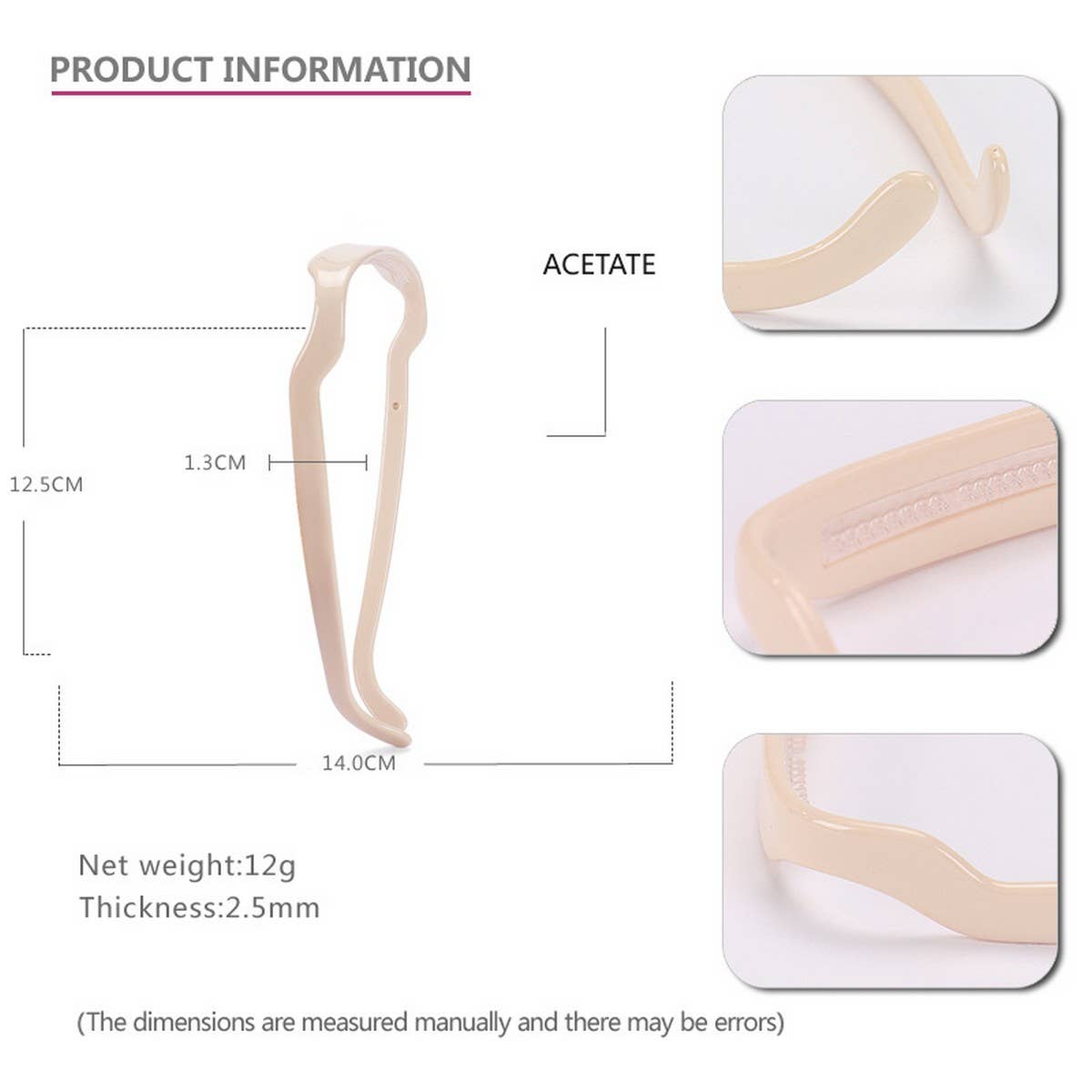 Beige Sunglasses Headband