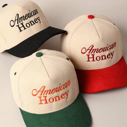 American Honey Corduroy Trucker Baseball Cap