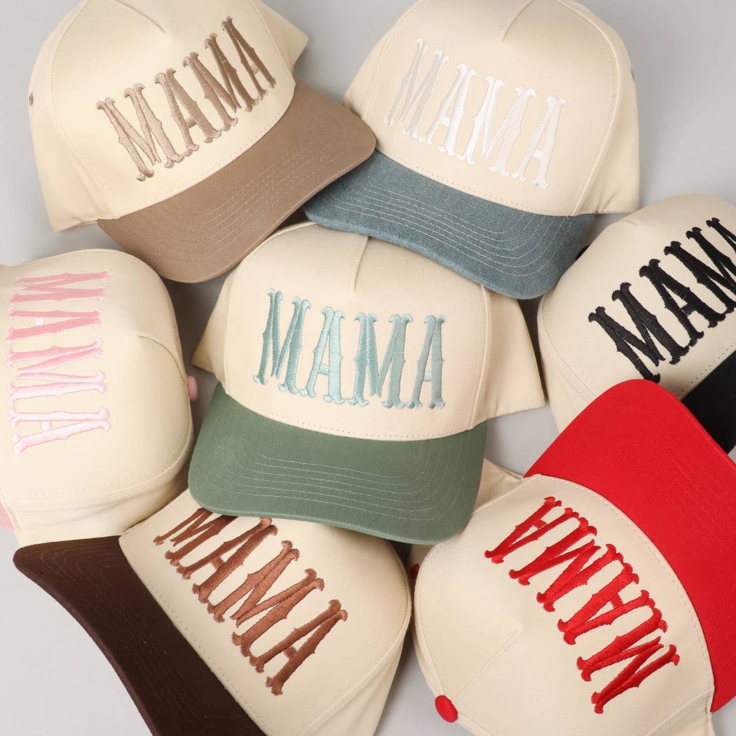 MAMA Embroidery Baseball Cap