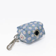 White Hydrangea Dog Waste Bag Holder
