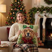 Green Holiday Retriever Hook Pillow