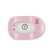 Pink Ribbon Power Med. Flat Round Hair Clip