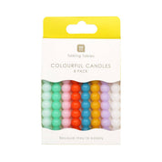 Bobble Birthday Candles - 8 Pack | Cake Candless | showing each candle measures 10 cm tall
