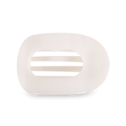 Round Flat Hair Clip | Large | Coconut White