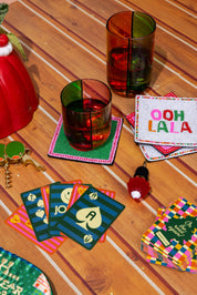 Playing Cards, Colorful Plaid