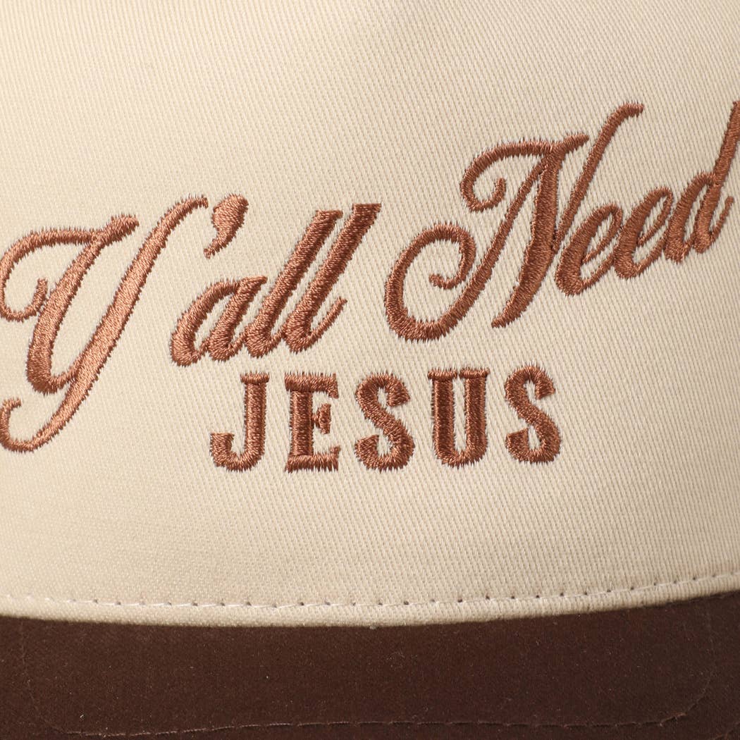 Y'all Need Jesus Embroidered Trucker Hat