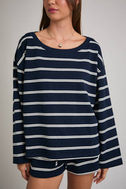 Navy Striped Longsleeve