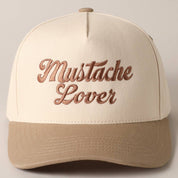 Mustache Lover Trucker Hat/ Beige