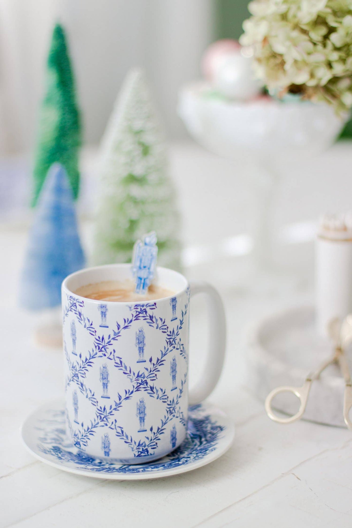 Blue & White Nutcracker Mug