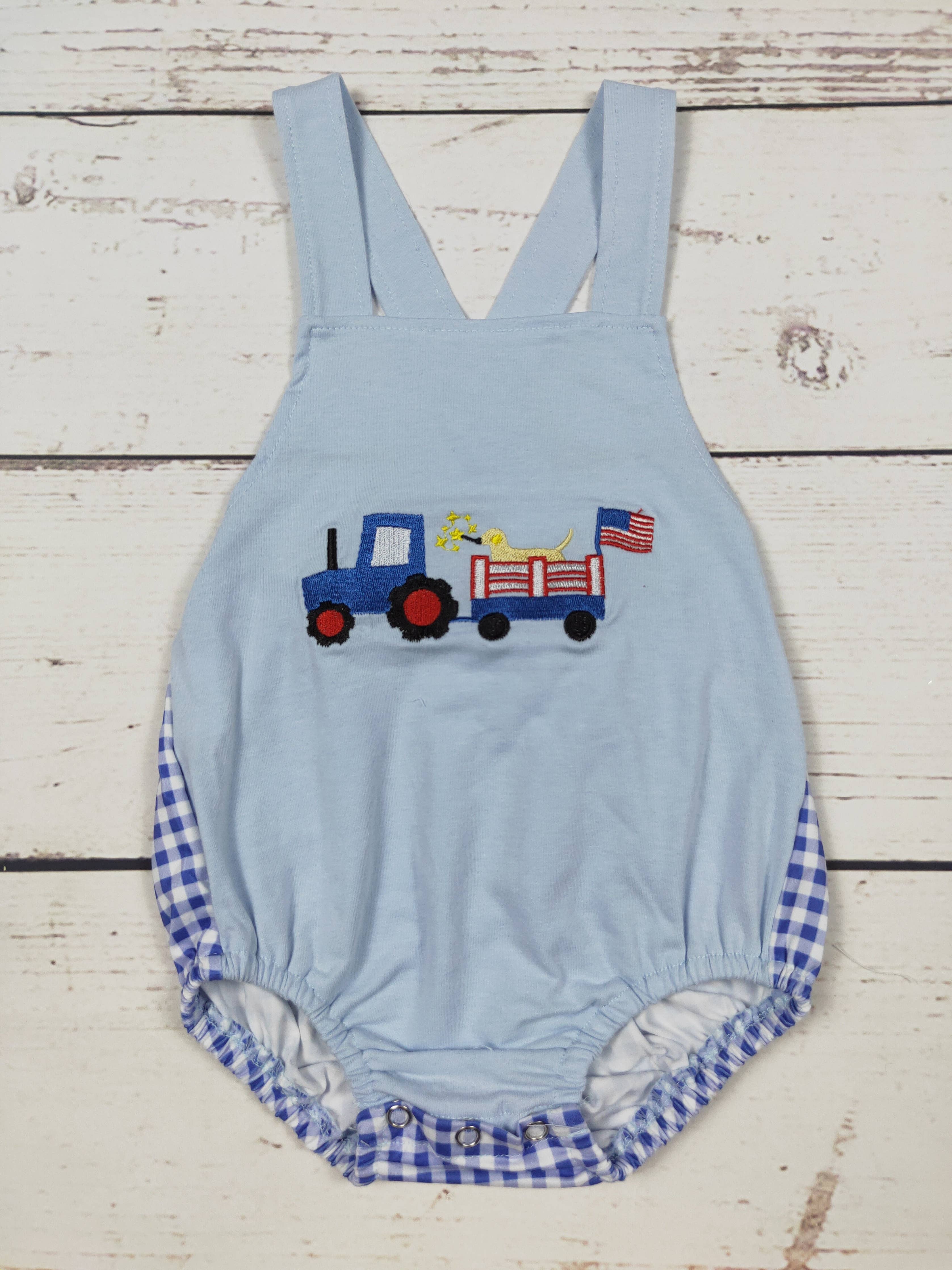Baby Truck 4th of July Bubble