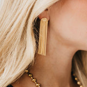 Gold Tassel Earrings