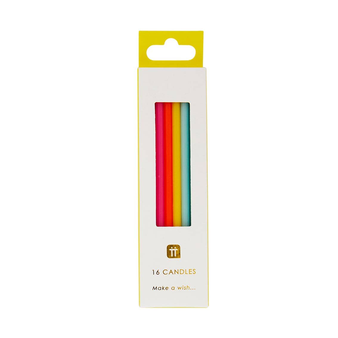 Rainbow Birthday Candles - 16 Pack from Ninety Nine Boutique