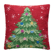 Red Christmas Tree Hook Pillow