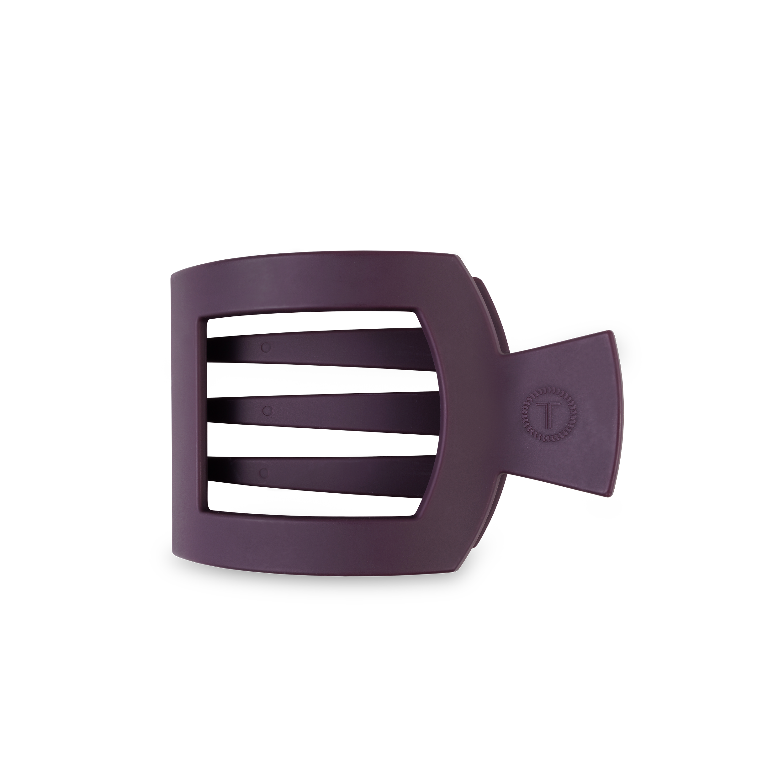 Square Flat Hair Clip | Med. | Burgundy Bliss
