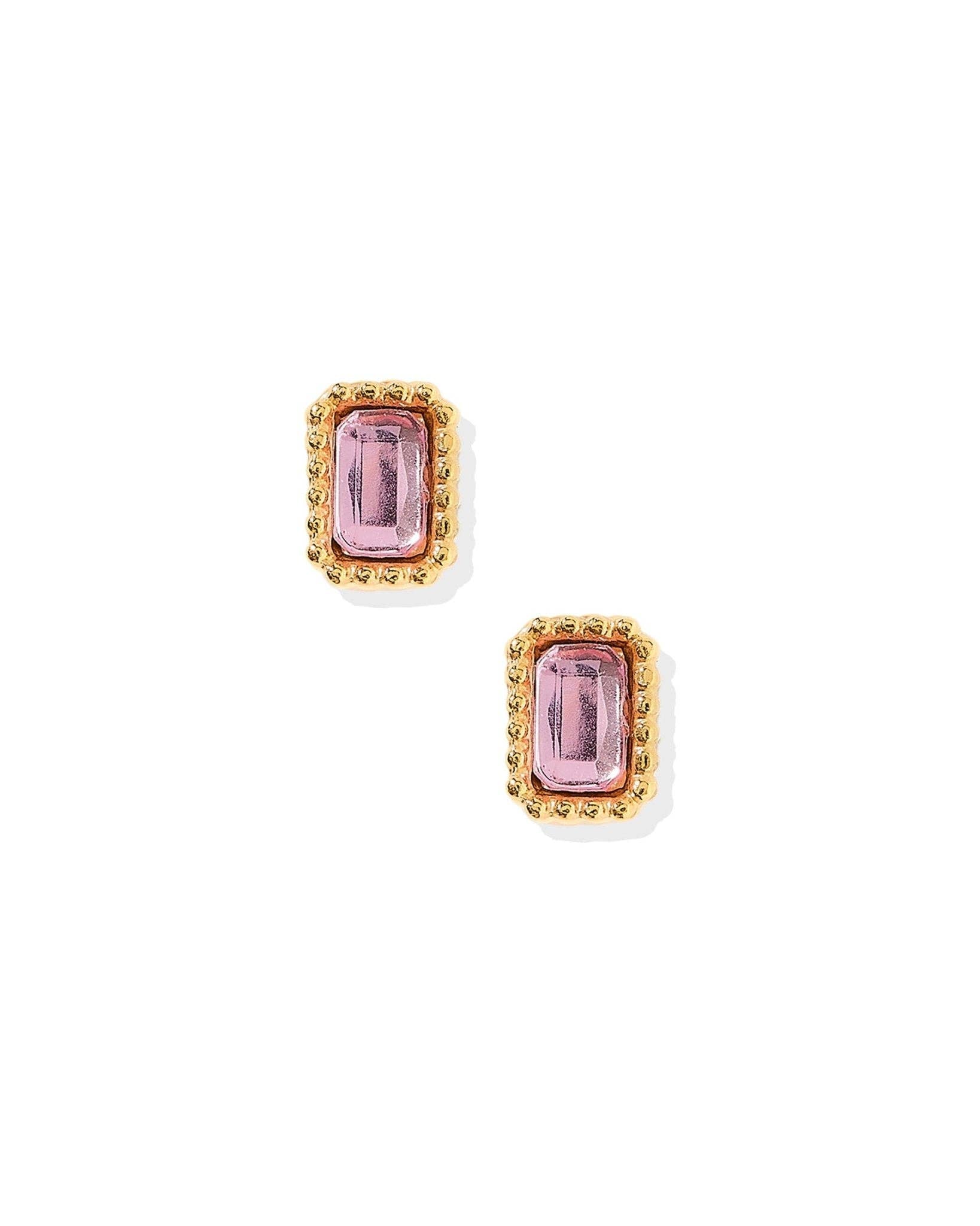 Screwback Stud Earrings Madison Pink