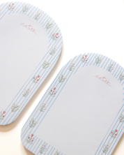 Floral Stripes Notepad