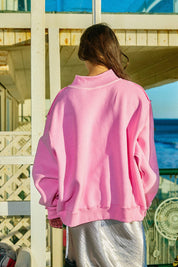 Pink Camo Jesus Mock-neck