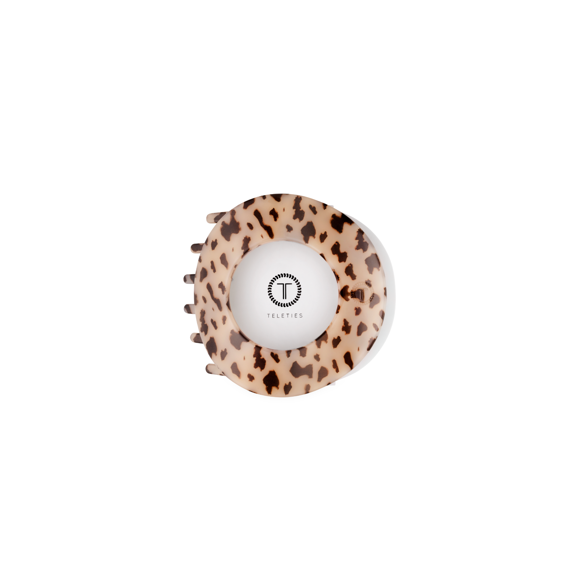 Flat Circle Hair Clip | Small | Blonde Tortoise