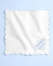White Happy Tears Handkerchief