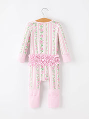 Pink Floral Baby Girl Jumpsuit