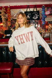 Gray YESHUA & YHWH Mockneck