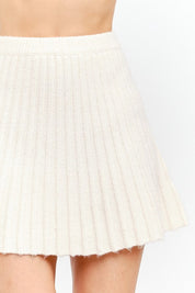 Maude Ivory Knit Skirt