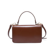 Brown Belted Top Handle Crossbody