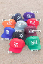 Navy MILF Game Day Football Trucker Hat