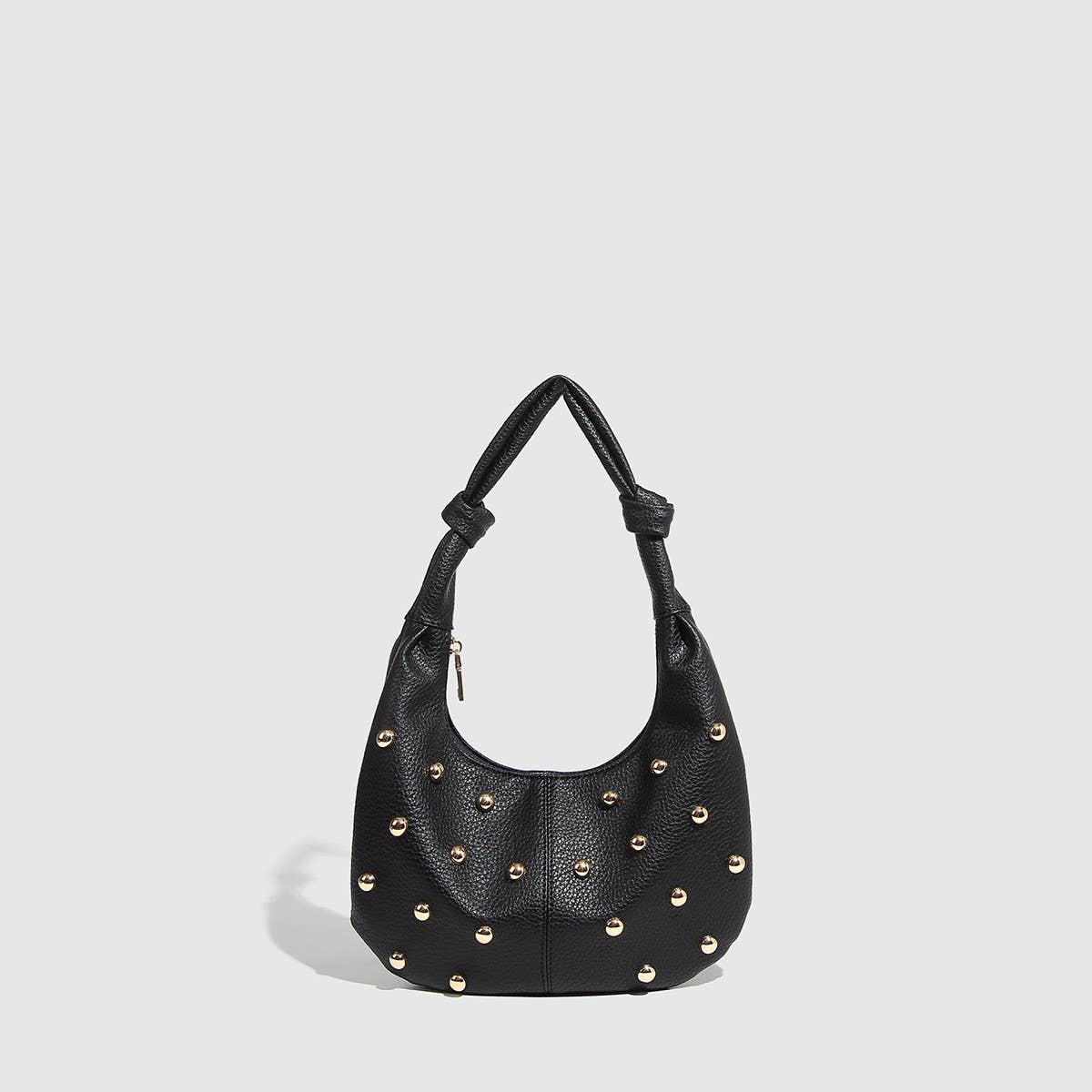 Metallic Studded Shoulder Bag