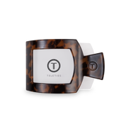 Square Flat Hair Clip | Med. | Tortoise
