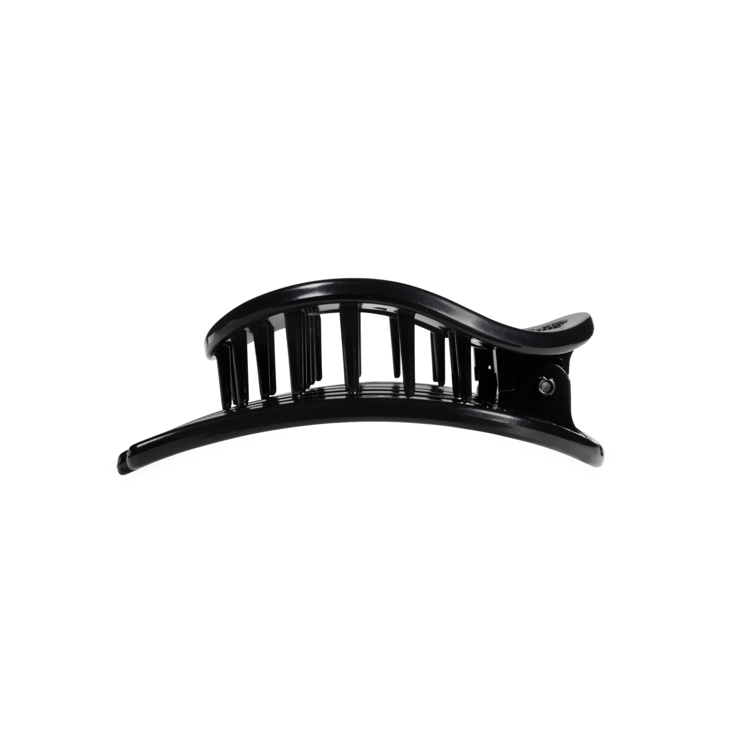 Flat Circle Hair Clip | Medium | Jet Black