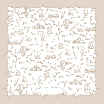 Beige Muslin Baby Blanket