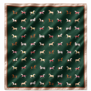 Equestrian Horse Print Satin Scarf