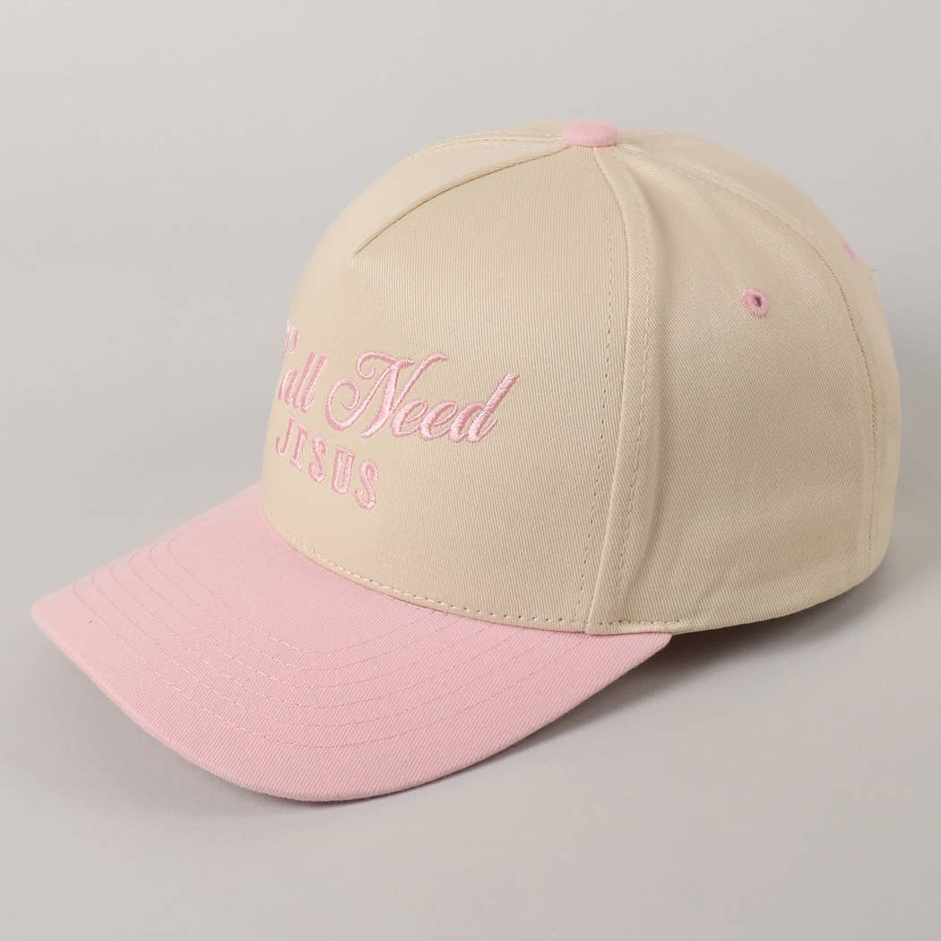 Y'all Need Jesus Embroidered Trucker Hat